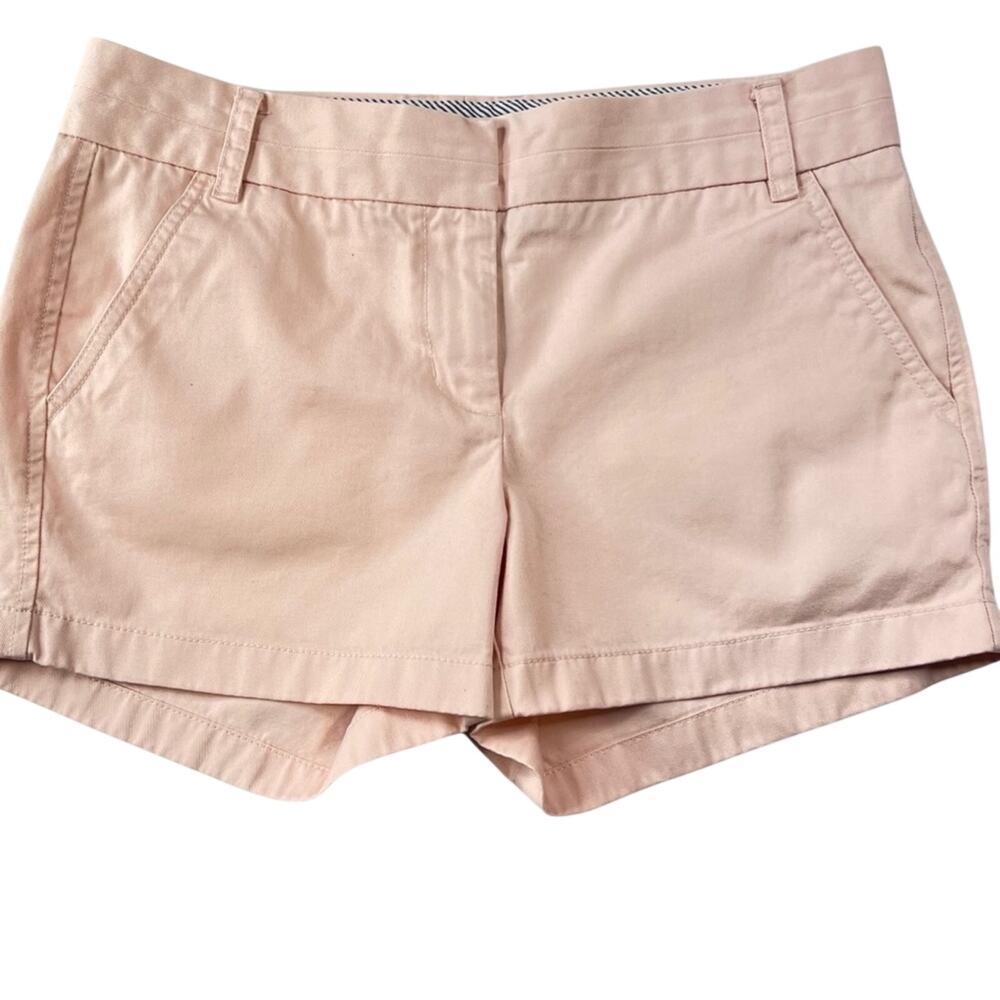 J Crew Chino Shorts Size 6 Candy Pink Pastel 4" City Short Preppy Coquette